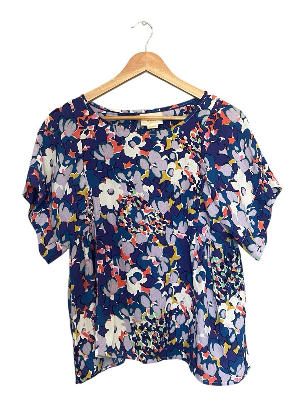 Anthropologie Maeve Floral Baby Doll Kimono Sleeve Milla Blouse